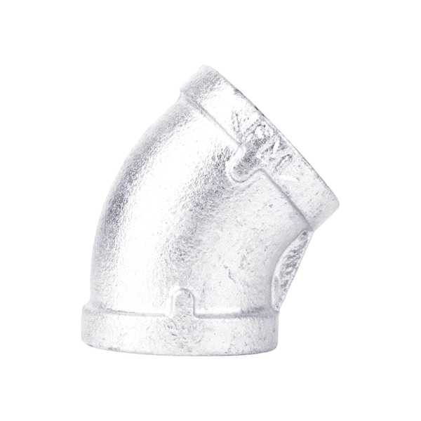 B & K STZ Industries 1/2 in. FIP each X 1/2 in. D FIP Galvanized Malleable Iron 45 Degree Elbow 311UPE45-12 - main